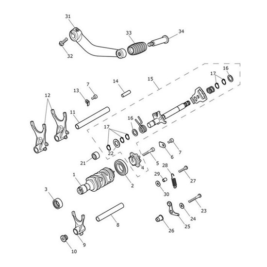 Bild von Selector Drum, 5 Speed