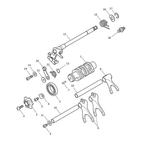 Bild von Selector Shaft, Hollow, Dia 14