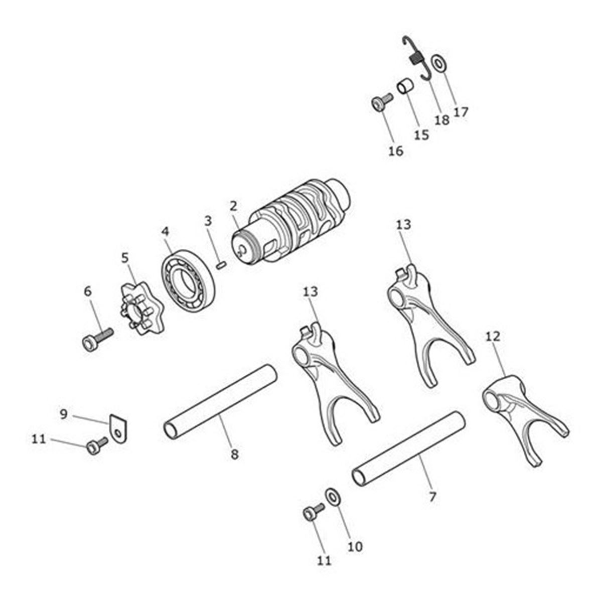 Bild von Shaft, Output Gear Selector