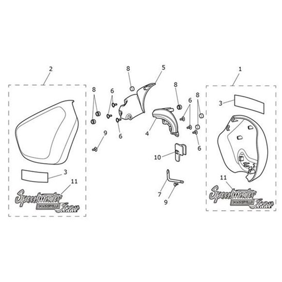Bild von Side Panel, RH, Aluminium Silver