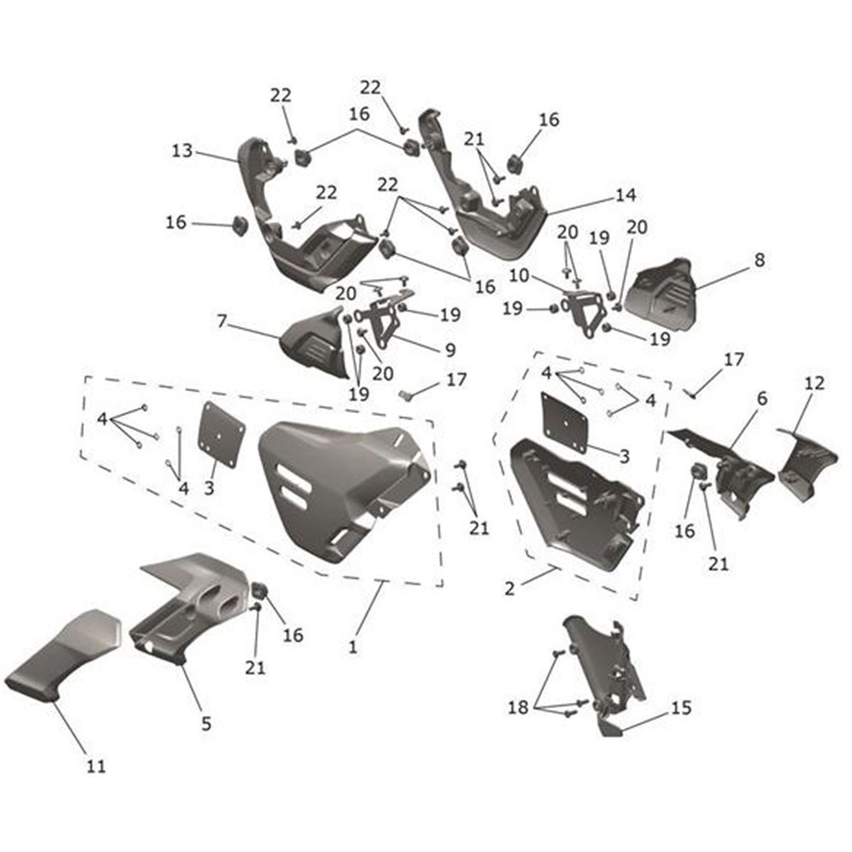 Bild von Side Panel Assy, RH, Jet Black
