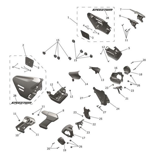 Bild von Sidepanel, Lower, LH, Jet Black