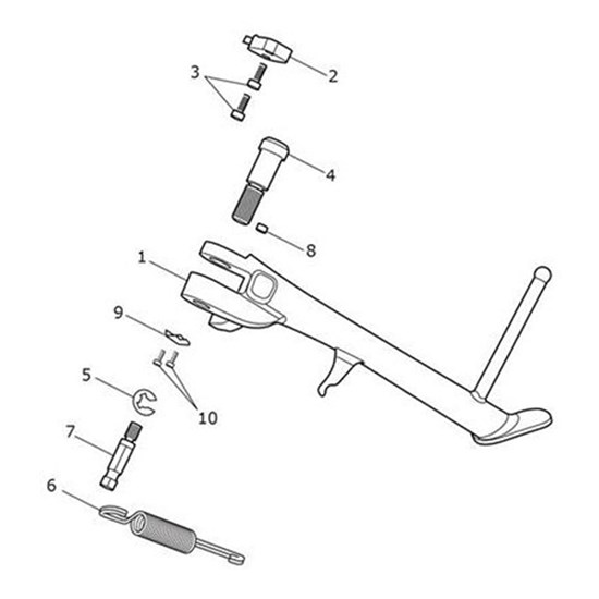 Bild von Sidestand, Spares Assy