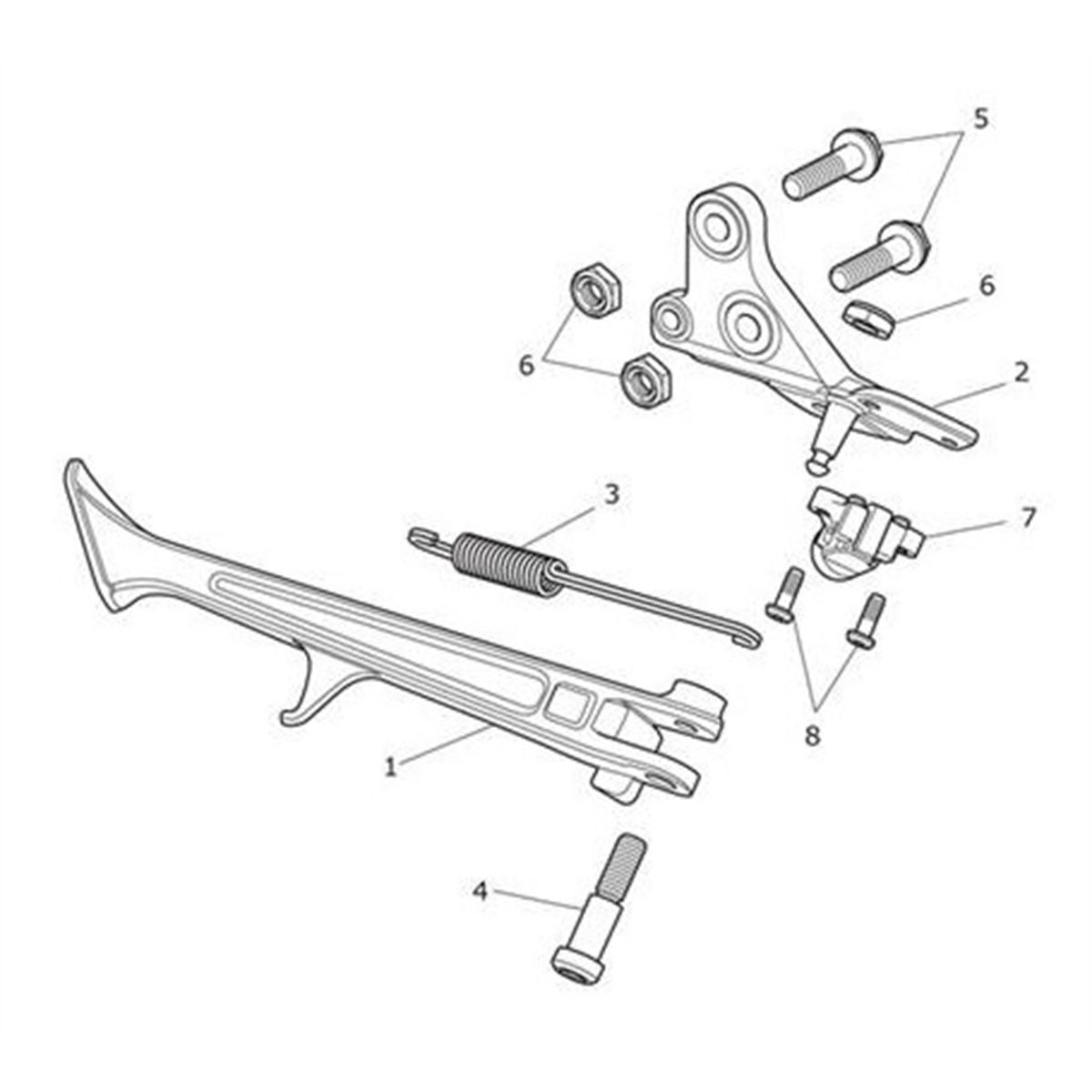 Picture of Sidestand Spares Assy