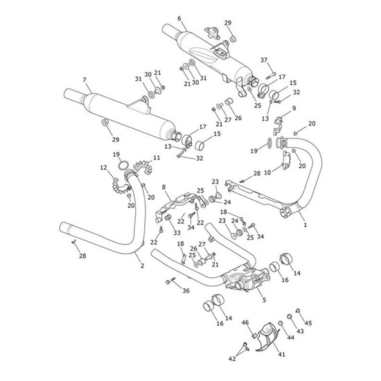 Bild von Silencer Assy, LH, Chr