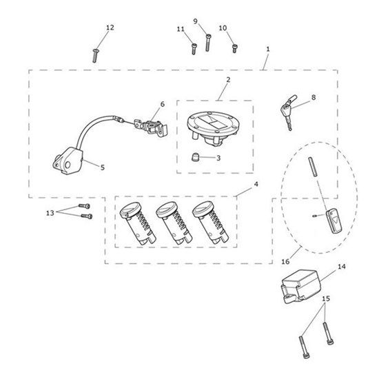 Bild von Smart Key, Cut, Assy, RF434