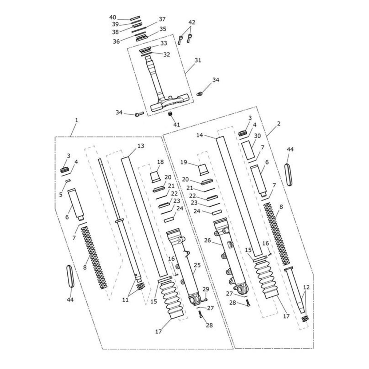 Bild von Spacer, Front Fork