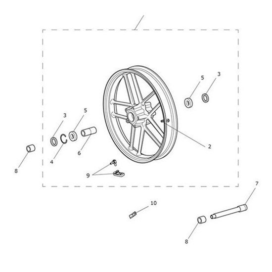 Bild von Spacer, Front Wheel