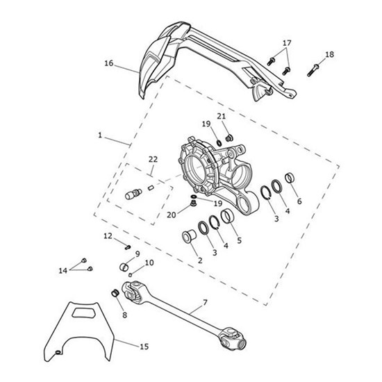 Bild von Spacer, Stepped, Swingarm, Alu