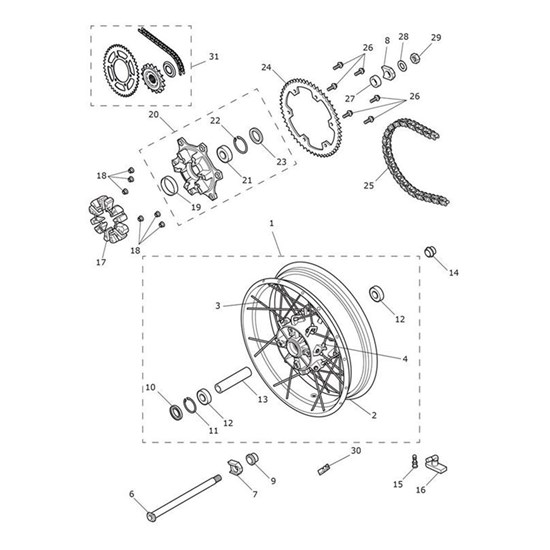 Bild von Spacer, Wheel, 20 127.2