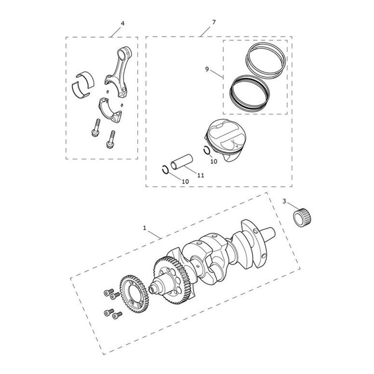 Bild von Spares Kit, Con Rod & Shells