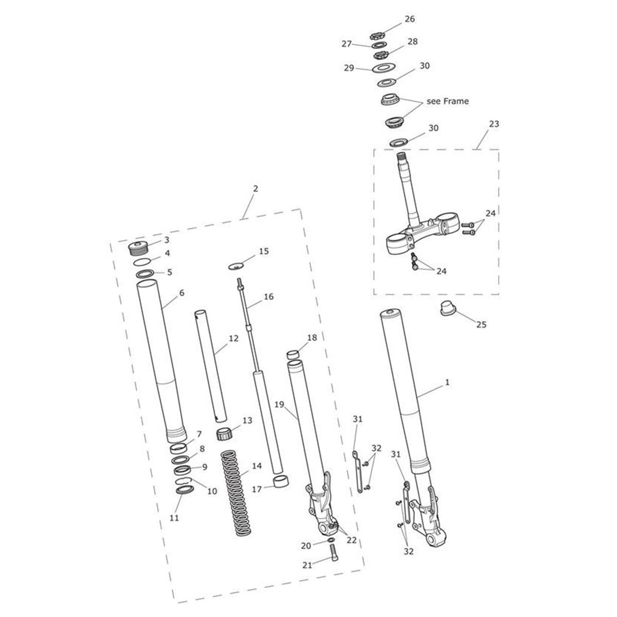 Bild von Spares Kit, Fork & Seal, RH