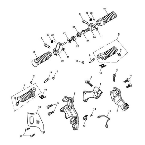 Bild von Spares Kit, Front Footrest