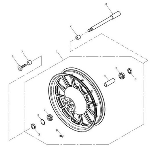 Bild von Spindle, Front Wheel