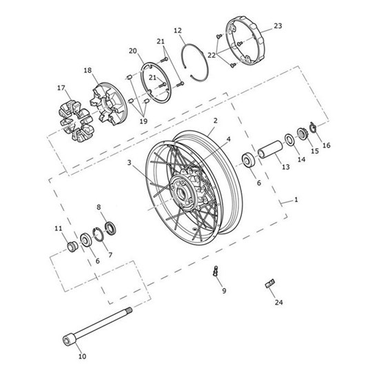 Bild von Spoke, Necked, 232, 4mm