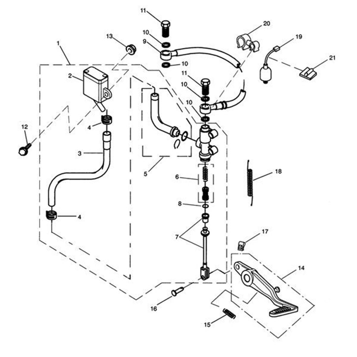 Bild von Spring, Brake Switch Return