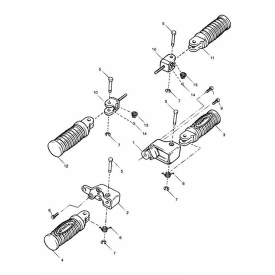 Bild von Spring, Footrest (Rear)