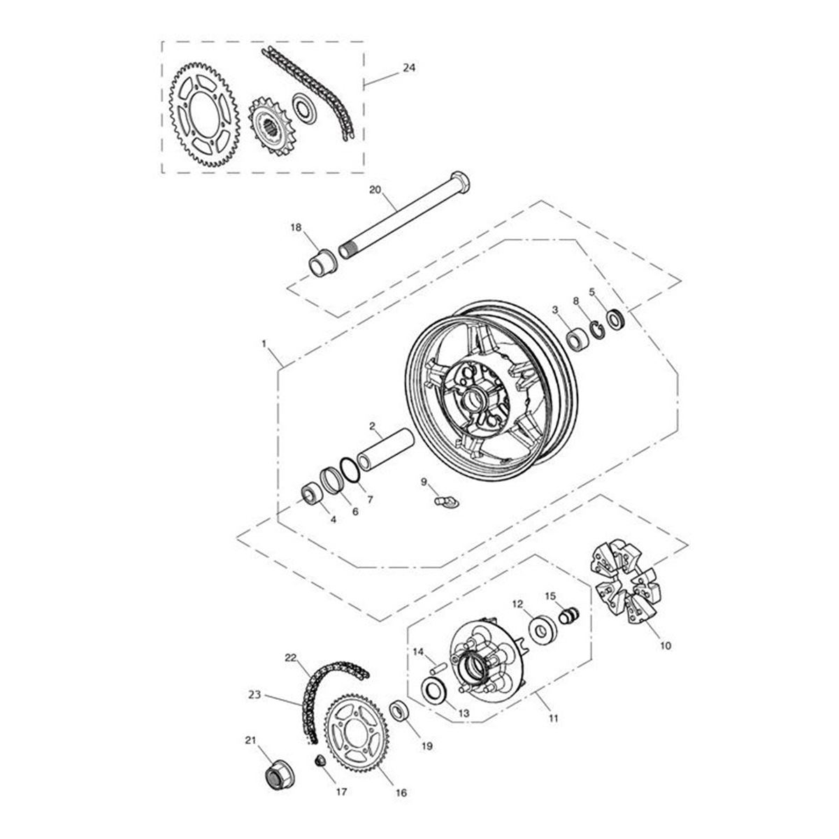 Bild von Sprocket, Rear, 42T, 525, Black