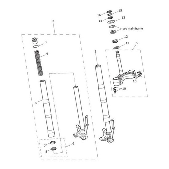 Bild von Stanchion Assy, LH, Black