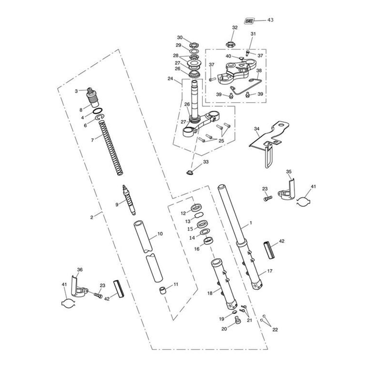 Bild von Stanchion Assy, RH