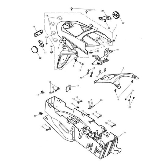 Bild von Support Bracket, Mudguard