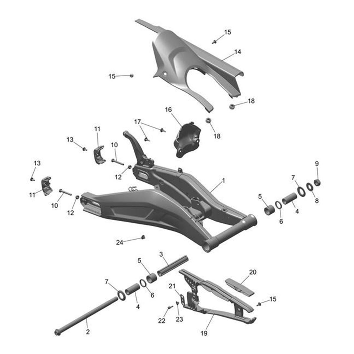 Bild von Swingarm Assembly, Spares