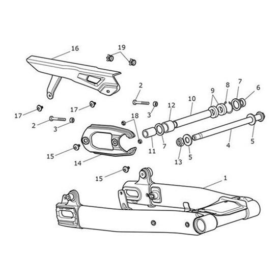 Bild von Swingarm Assy, Black