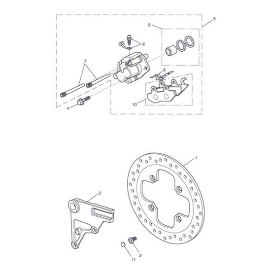 Bild von TRAEGER BREMSSATTEL HINTEN