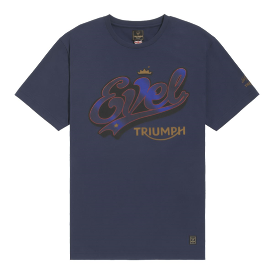 Bild von TRIUMPH X EVEL KNIEVEL LOGO TEE