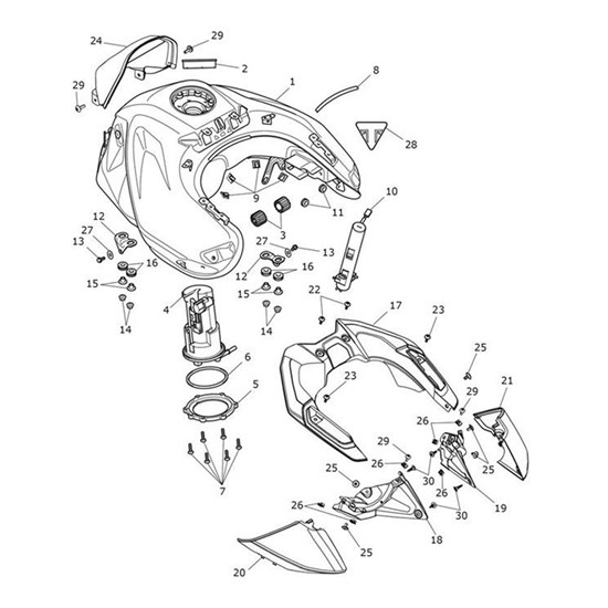 Bild von Tank End, Armature, LH