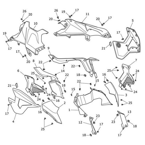 Bild von Tank Panel, End Mldg, RH