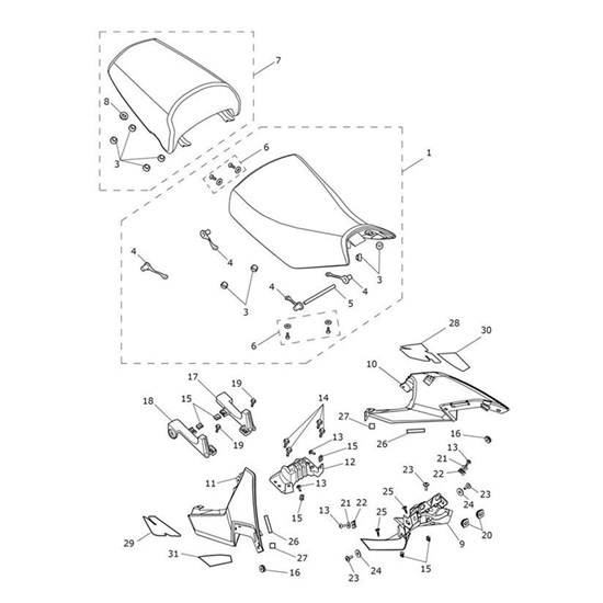 Bild von Tank Panel, LH, Carnival Red