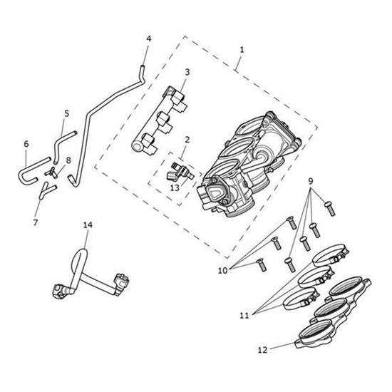 Bild von Throttle Body Assembly, 3 Cyl