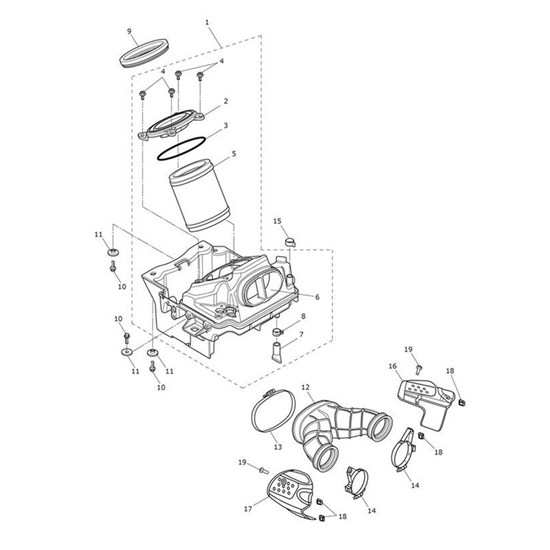 Bild von Throttle Body Cover, RH