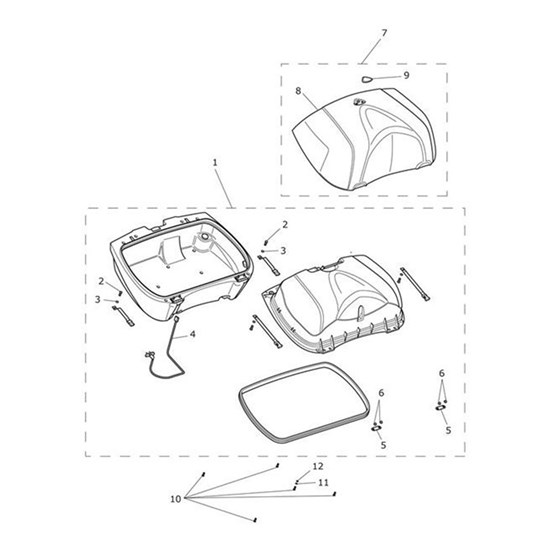 Bild von Top Box, Lid Cover