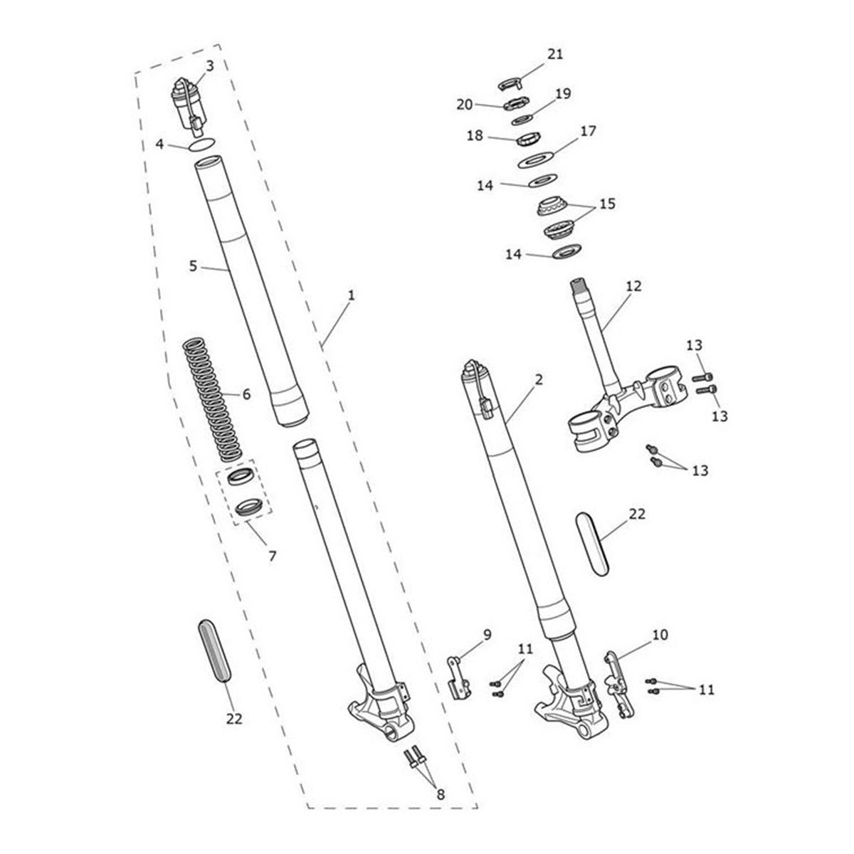 Bild von Top Cap, Fork, TES