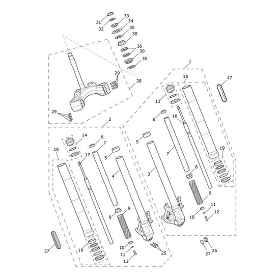 Bild von Top Cap, Ten, Fork Kit