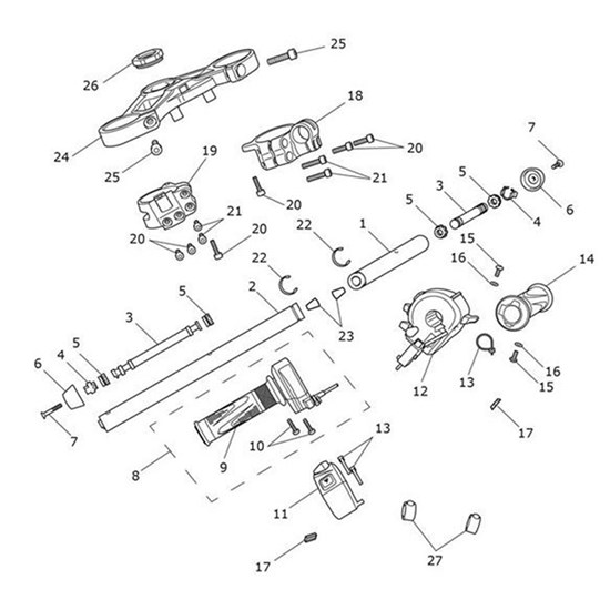 Bild von Tube, Handlebar, LH, 22.2