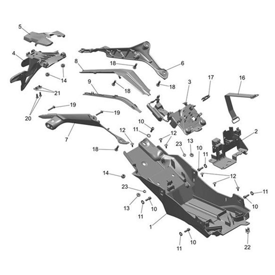 Bild von Under Tray Moulding, Rear