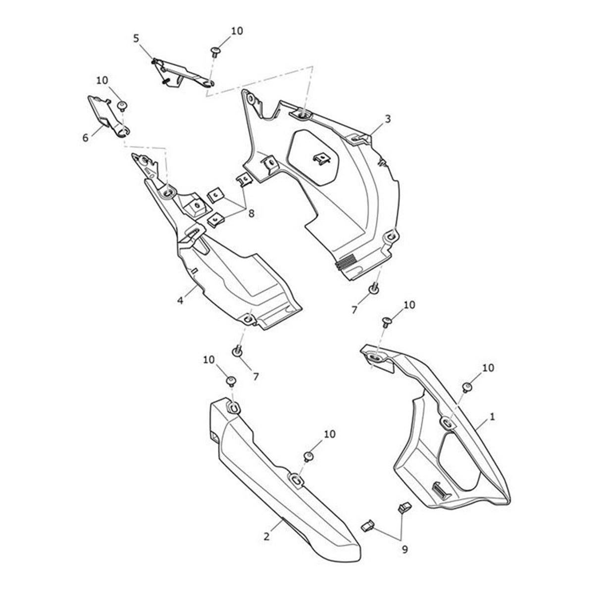 Bild von Undertray, Moulding, RH