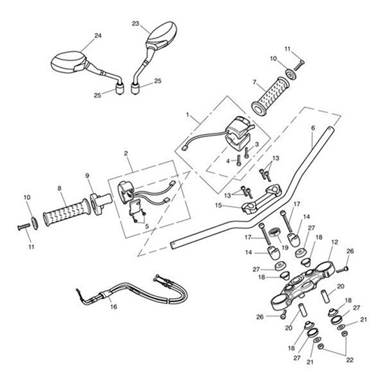 Bild von Upper Handlebar Clamp, Single