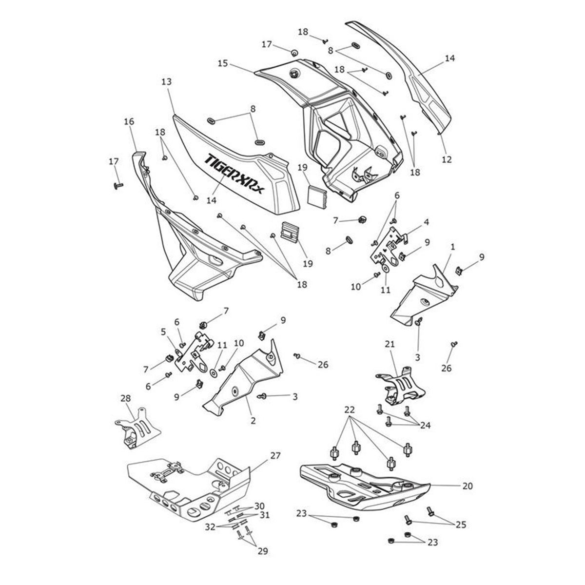 Bild von Upper Rad Cowl, LH, Pntd