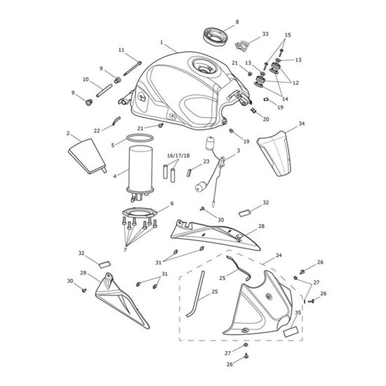 Bild von Washer, Oval, Tabbed, 1.6mm Thick