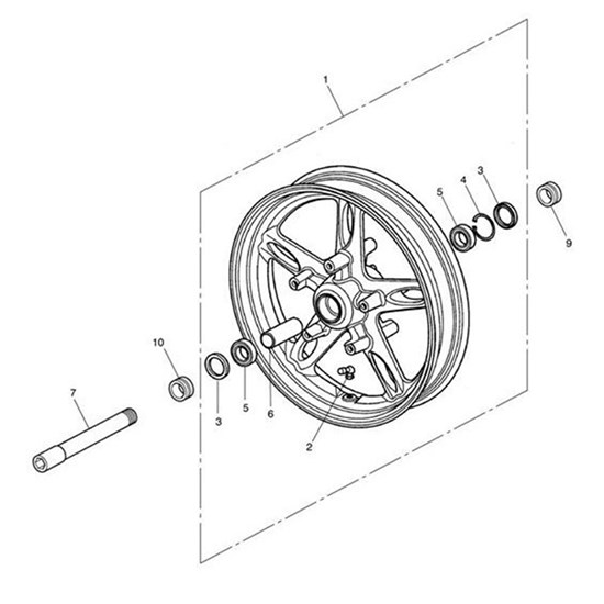Bild von Wheel Assy, Front, 3.5 X 17