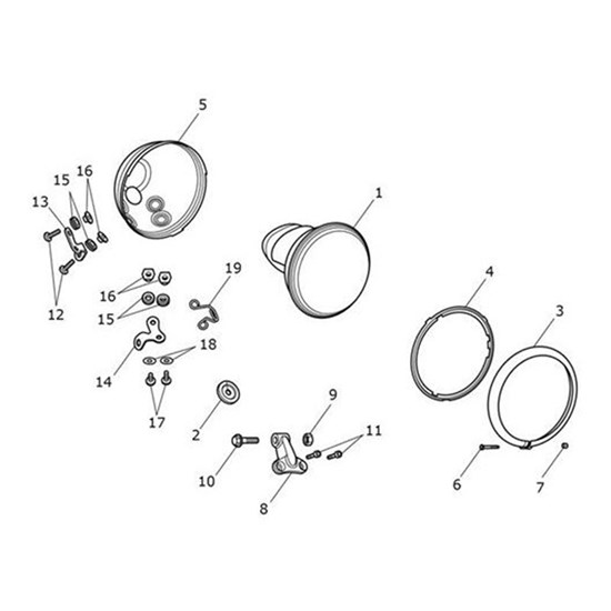 Bild von Wire Guide, Clutch Cable, Headlamp