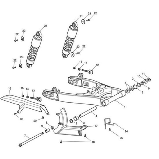 Bild von Wire Guide, Rear Brake Line